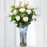 Florero de Rosas Blancas 